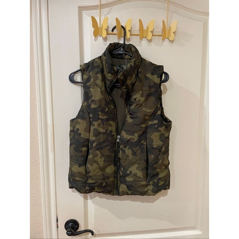 Lauren Ralph Lauren Camouflage Puffer Vest Size Small